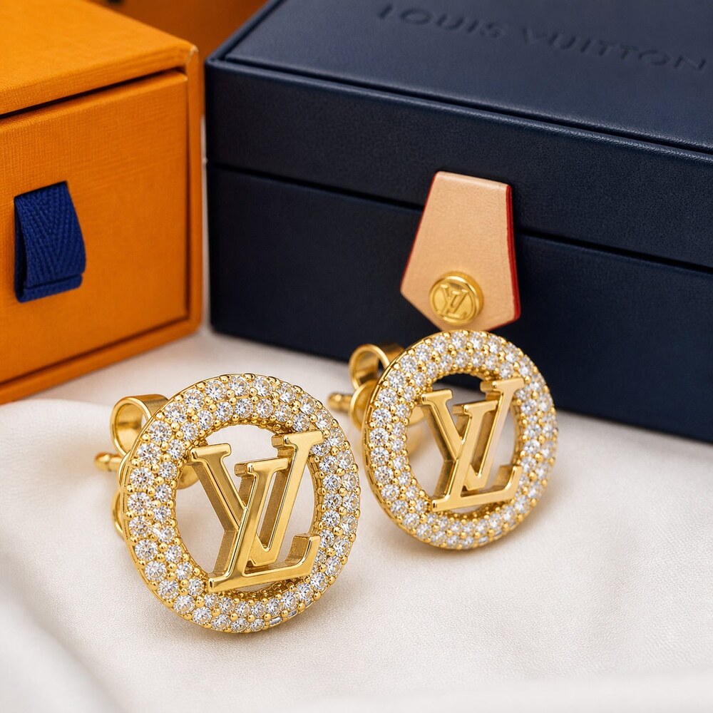 Louis Vuitton Signature Earrings Style 7 | New with Box - Picture 3 of 9